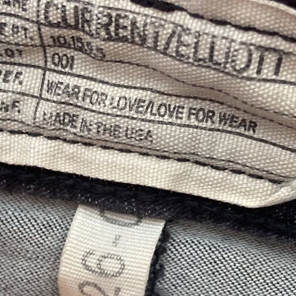 Current Elliott Black Snakeskin ankle skinny jeans Size 26 - Picture 5 of 10